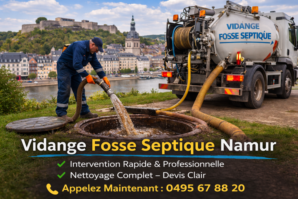 vidange fosse septique namur