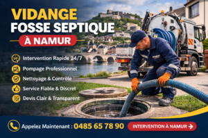 vidange fosse septique namur