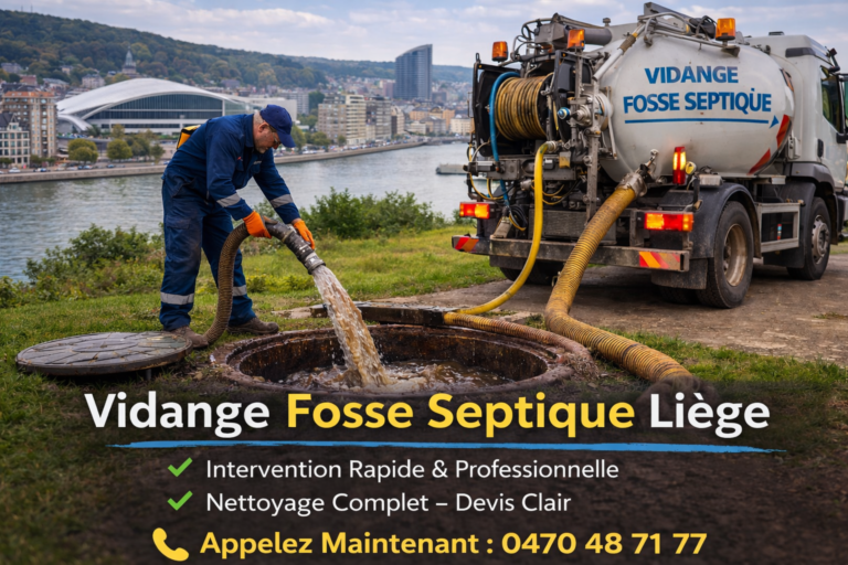 vidange fosse septique liege​