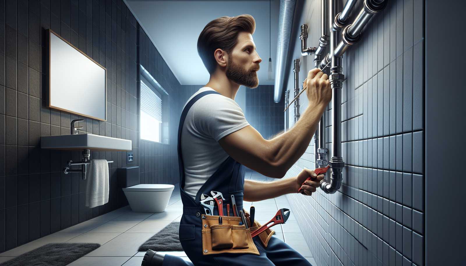 plombier charleroi en action